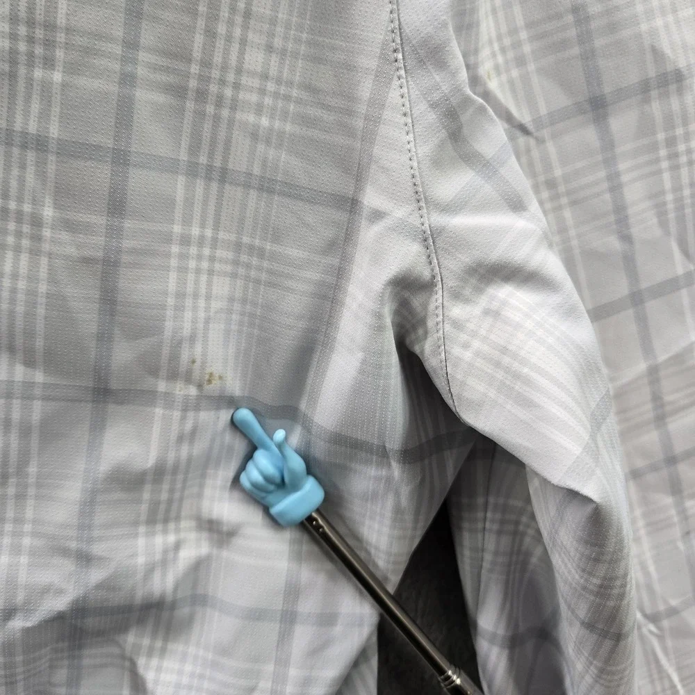 Nike Golf Men Activewear Shorts‎ 36 Gray Plaid Tour Performance Logo READ